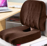 Coussin hémorroïdes + dossier massant vertébrale
