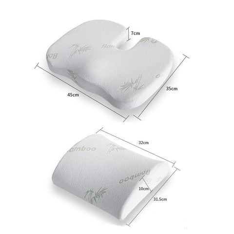 Coussin d'assise original + dossier, anti-hémorroïdes et douleurs lombaires