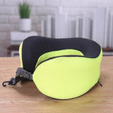 Coussin cervicale memoire de forme jaune